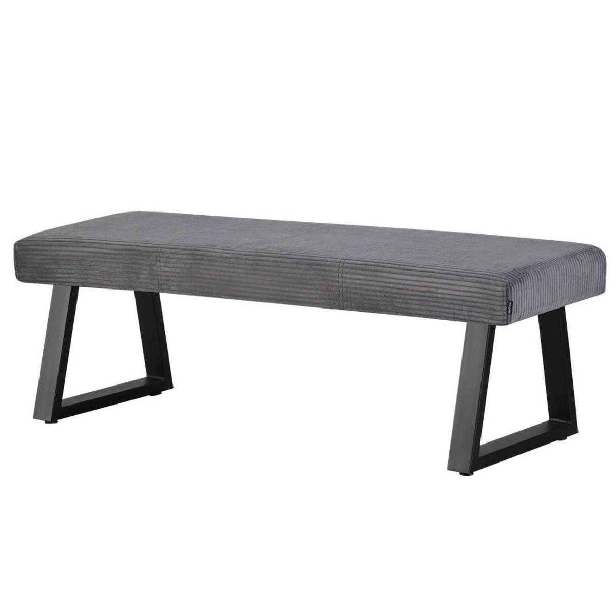 SITZBANK DOLCE - Dunkelgrau, Textil/Metall (140/48/48cm) - B&D Home