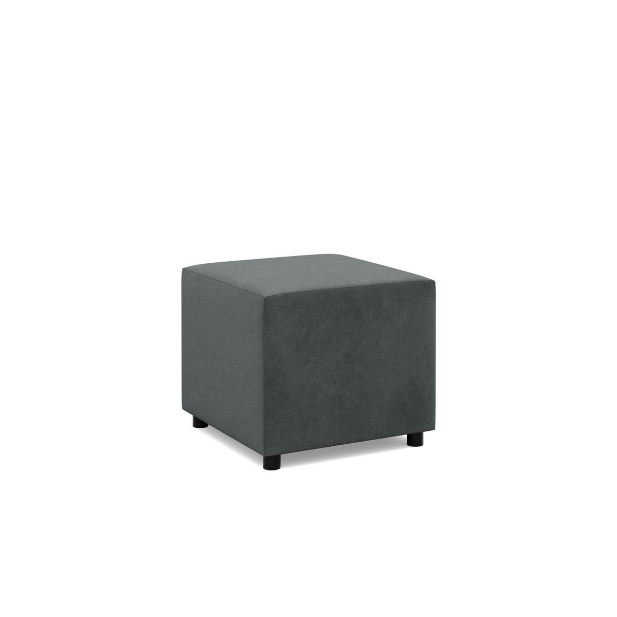 SITZPOUF 50 X 50 NEO, Dunkelgrau - Grau, Textil (51/40/51cm)