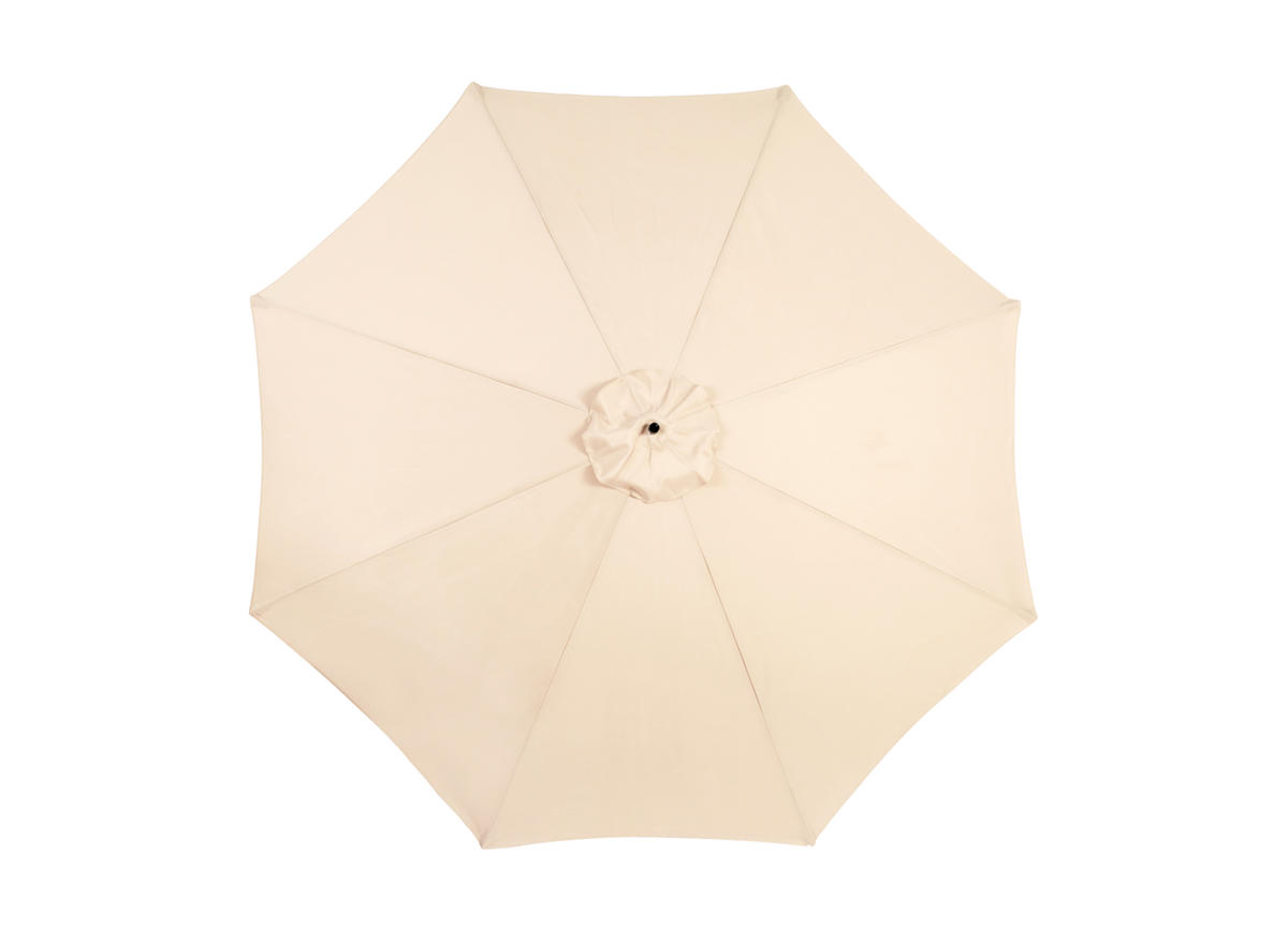 SONNENSCHIRM Rechteckiger Doppelseitig Khaki 4,5 m - Beige, Metall (294/294cm) - ComfortXL