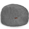 SITZSACK-HOCKER Pouf "FELLOPTIK" 45x25cm - Grau, Textil (45/25/45cm) - Green Bean
