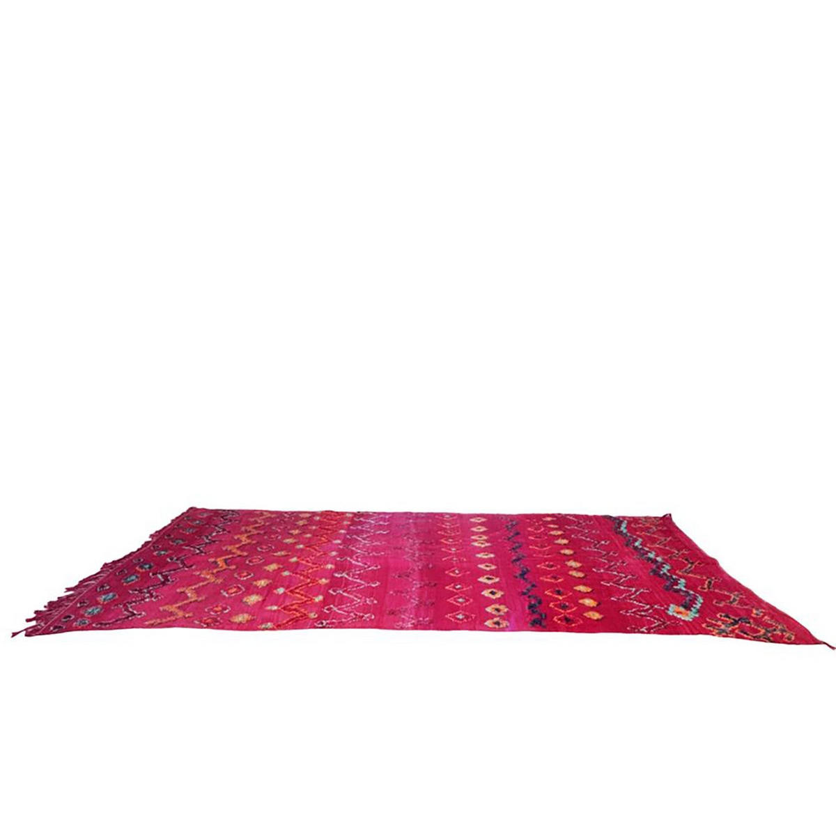 BERBERTEPPICH aus reiner Wolle 163x 405 cm - Rot, Naturmaterialien (163/405cm) - AFK Living