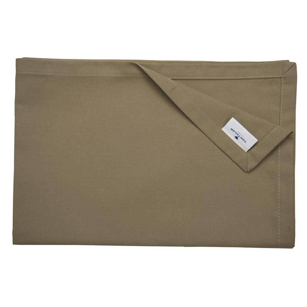 TISCHLÄUFER IN LEINENOPTIK DOVE Blickdicht - Schlammfarben, Textil (150/50/0.5cm) - Tom Tailor