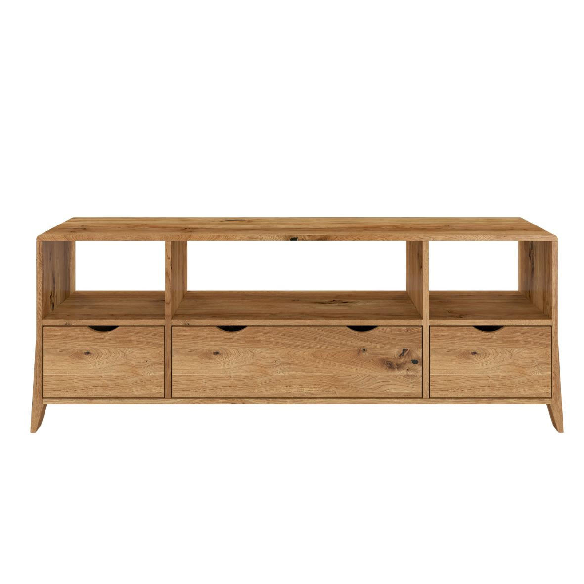 Visby MASSIVHOLZ-TV-SCHRANK Eiche 160cm × 45cm × 60cm