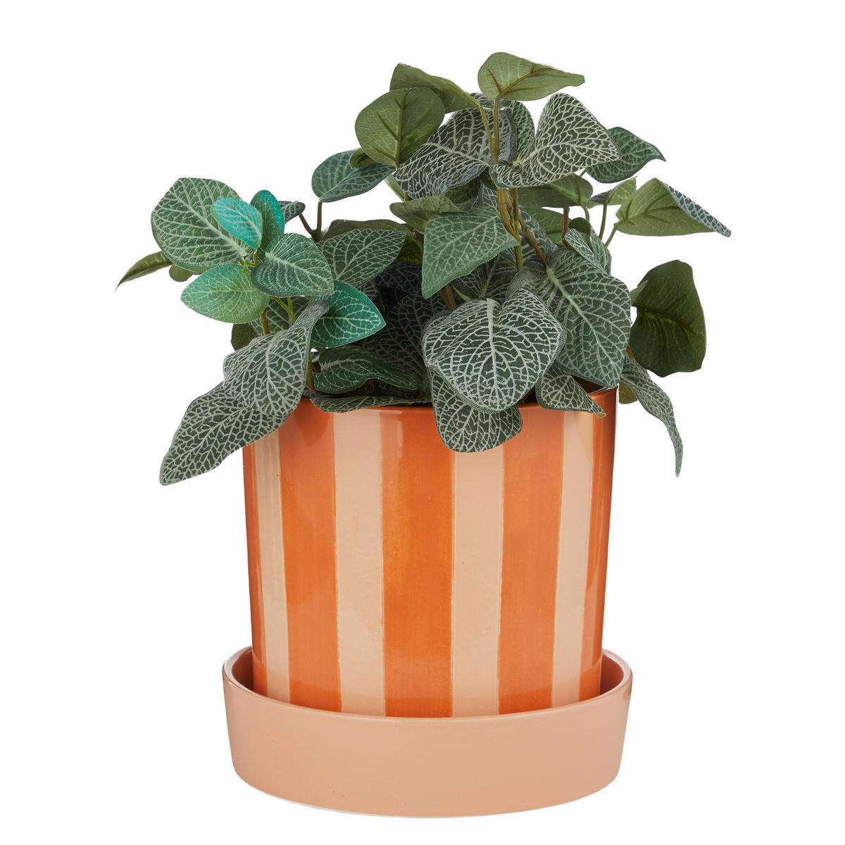 BLUMENTOPF Circus mit Teller Ø20cm - Rosa, Keramik (20cm) - Butlers