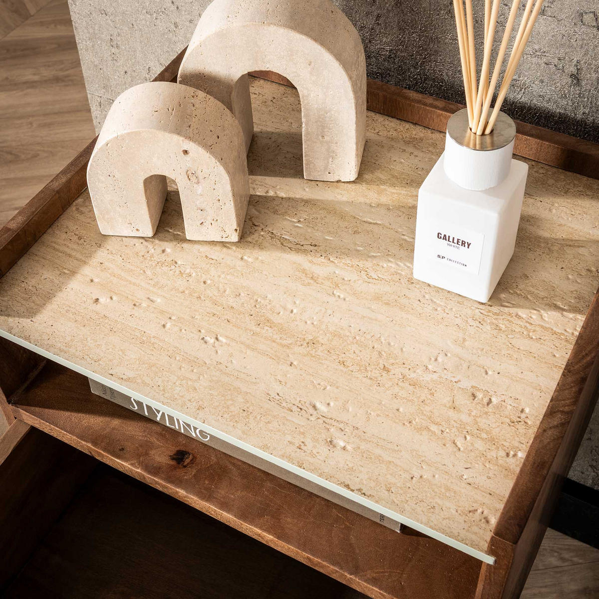 NACHTTISCH Nuovo Beige 35/40/ 30 cm - Beige, Holz (40/30/35cm) - Hoyz Collection