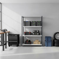 SCHRAUBREGAL PANDA MID | HxBxT 150x110x40cm | 4 Fachböden | Fachlast 90kg | Anthrazit-Weiß - Anthrazit, Metall (110/150/40cm) - PROREGAL