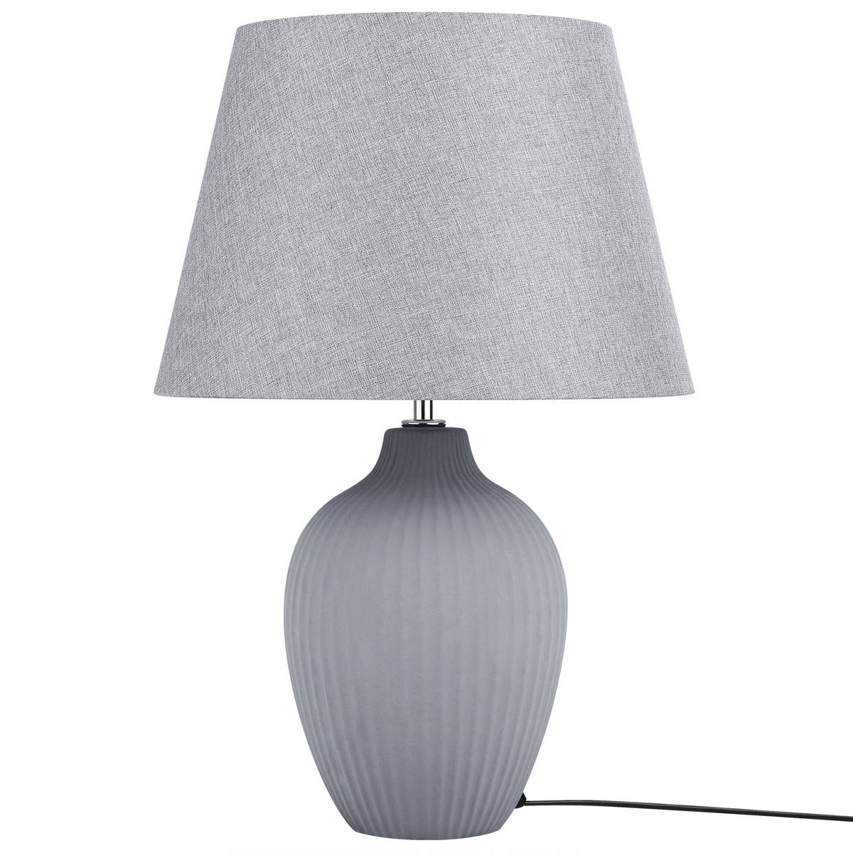 TISCHLAMPE Fergus 33/33/52 cm - Grau, Keramik (33/33/52cm) - Beliani
