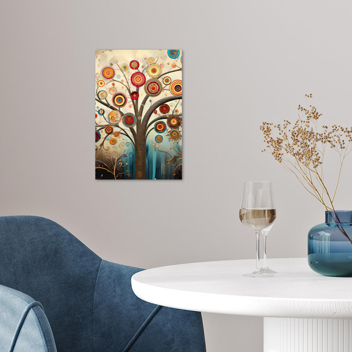 POSTER Baum - Baum des Lebens - Farbe 20x30 cm - Braun, Papier (20/30/0.1cm) - MuchoWow