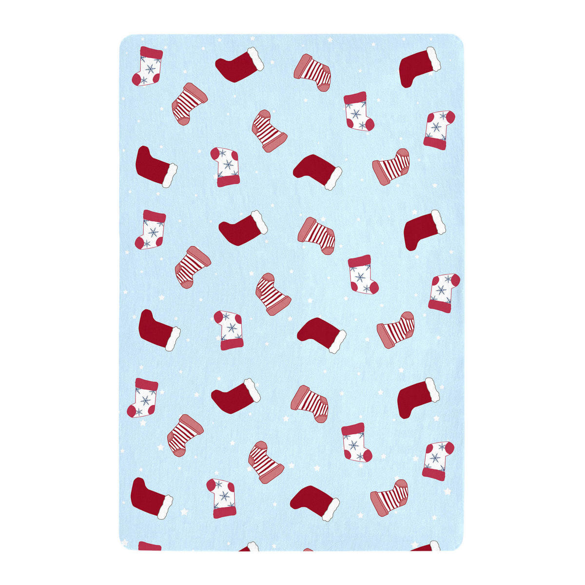 SPANNBETTTUCH merry christmas 60x120x14 cm (kinderbett) mehrfarbig - Multicolor, Textil (60/120cm) - Happy Friday