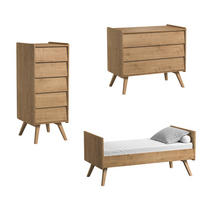 IZBA PRE BÁBÄTKO 3-dielny drevo - hnedá, kompozitné drevo (145/103/75cm) - Petits-meubles