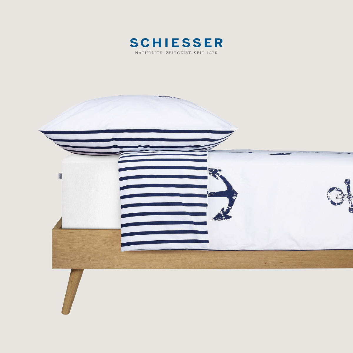 BETTWÄSCHESET Marina - Renforcé - 2-teilig - 155 x 220 cm - Weiß - Weiß, Textil (155/220cm) - SCHIESSER