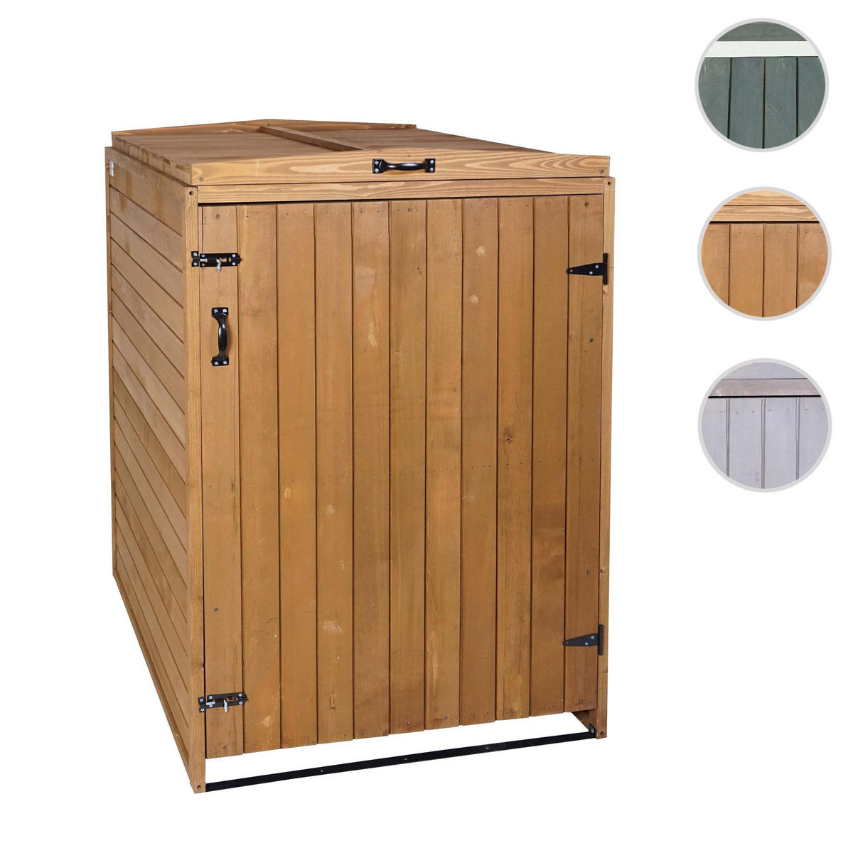 1ER-/2ER-MÜLLTONNENVERKLEIDUNG Braun - Braun, Holz (79/126/98cm) - MCW