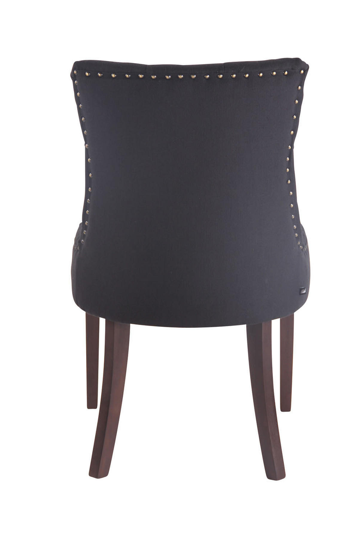 ESSZIMMERSTUHL Aboli Stoff, antik Schwarz - Dunkelbraun/Schwarz, Holz/Textil (55/92/58cm) - TPFLiving