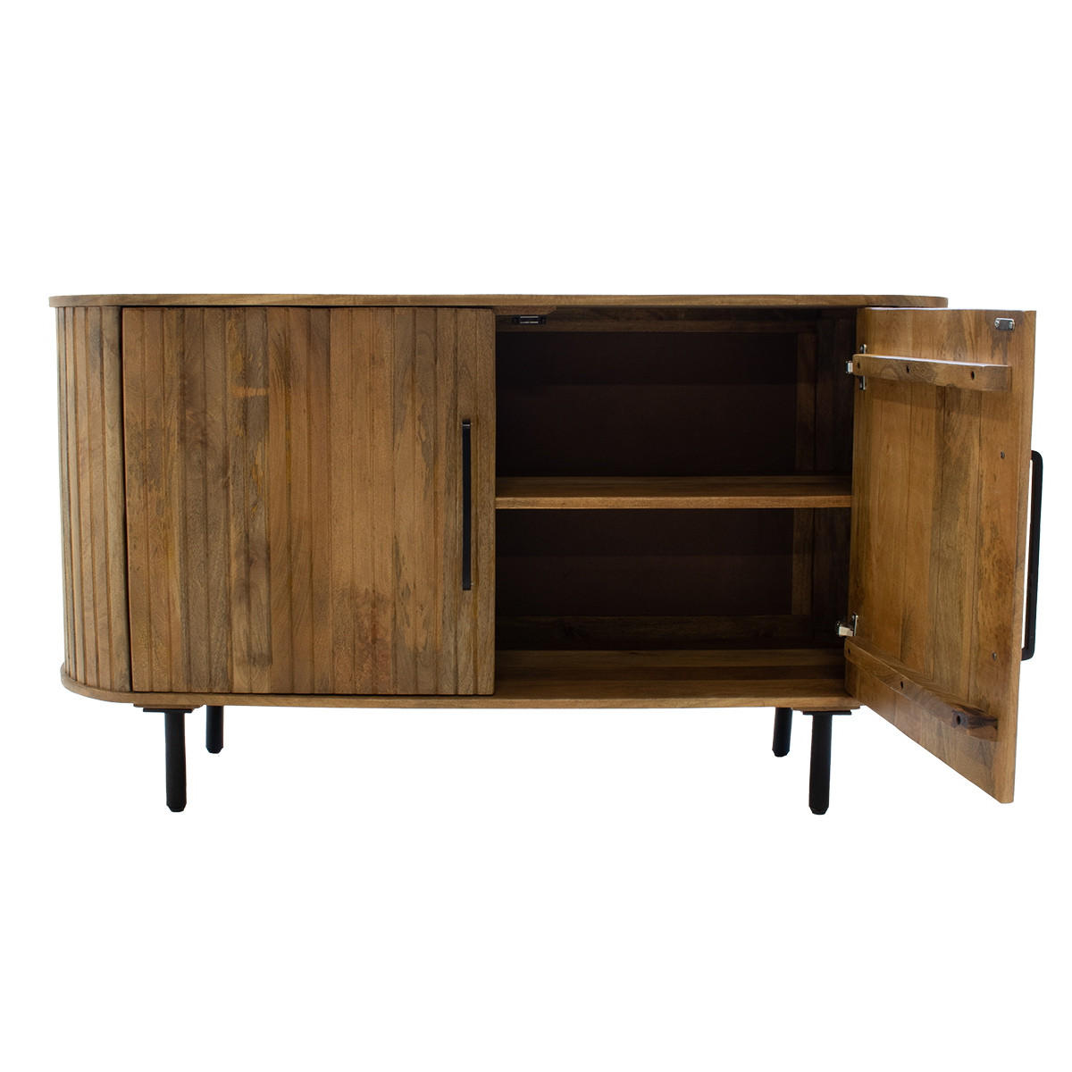 SIDEBOARD aus Akazienholz 140x45x76cm, natürlich - Braun, Holz (140/76/45cm) - Giga Meubel