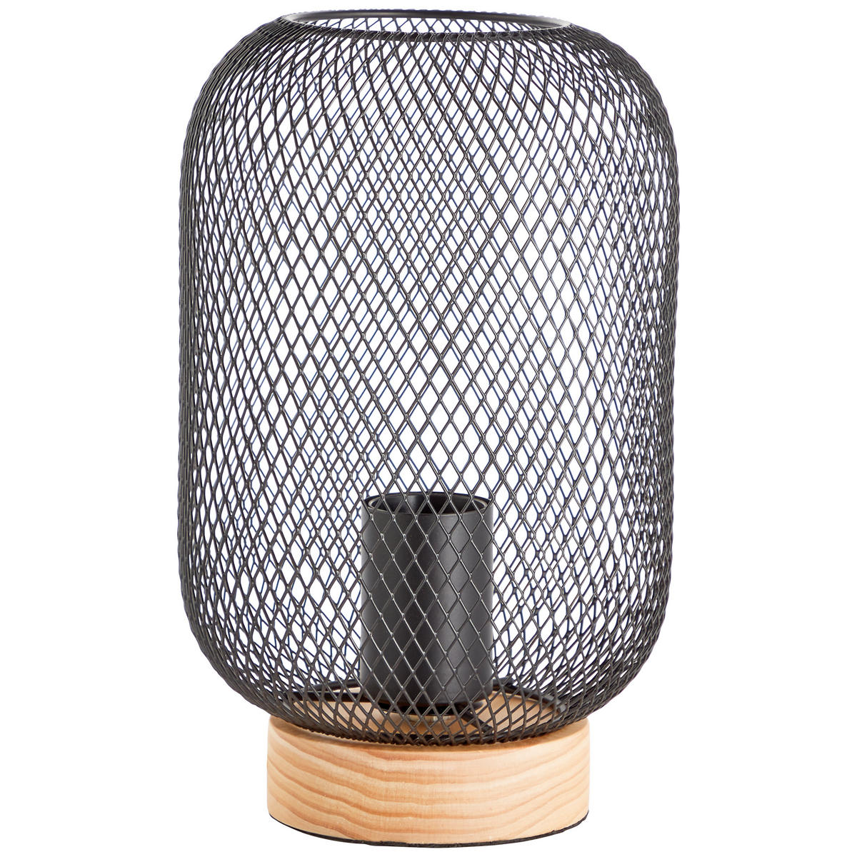 TISCHLEUCHTE Giada 99108/76 - Schwarz, Holz (16/16/26.5cm) - Brilliant