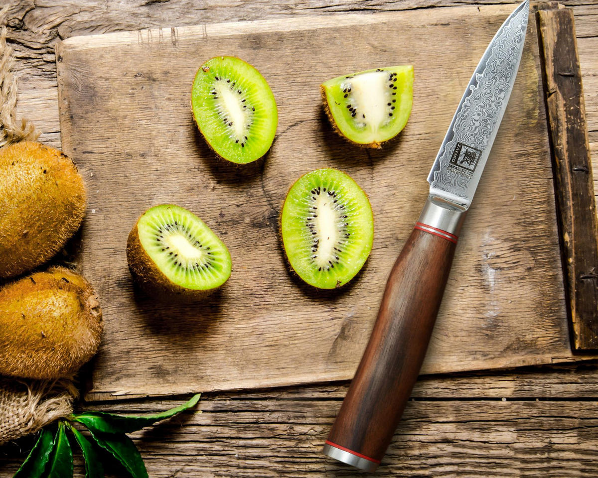 OFFICEMESSER 9,5 cm - Nussbaumfarben, Holz/Metall (20cm) - Zayiko