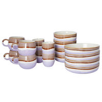 GESCHIRR-SET (16-teilig) Medley - Flieder, Keramik (1/1/1cm) - BUTLERS