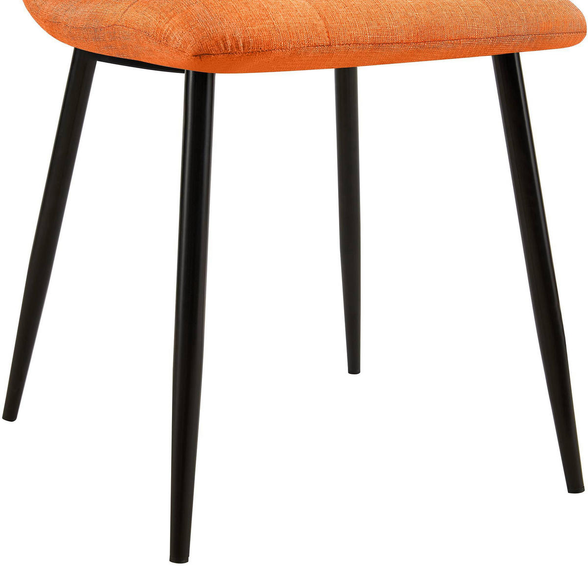STUHL Stoff Orange - Orange, Textil/Metall (45/84/55cm) - CLP