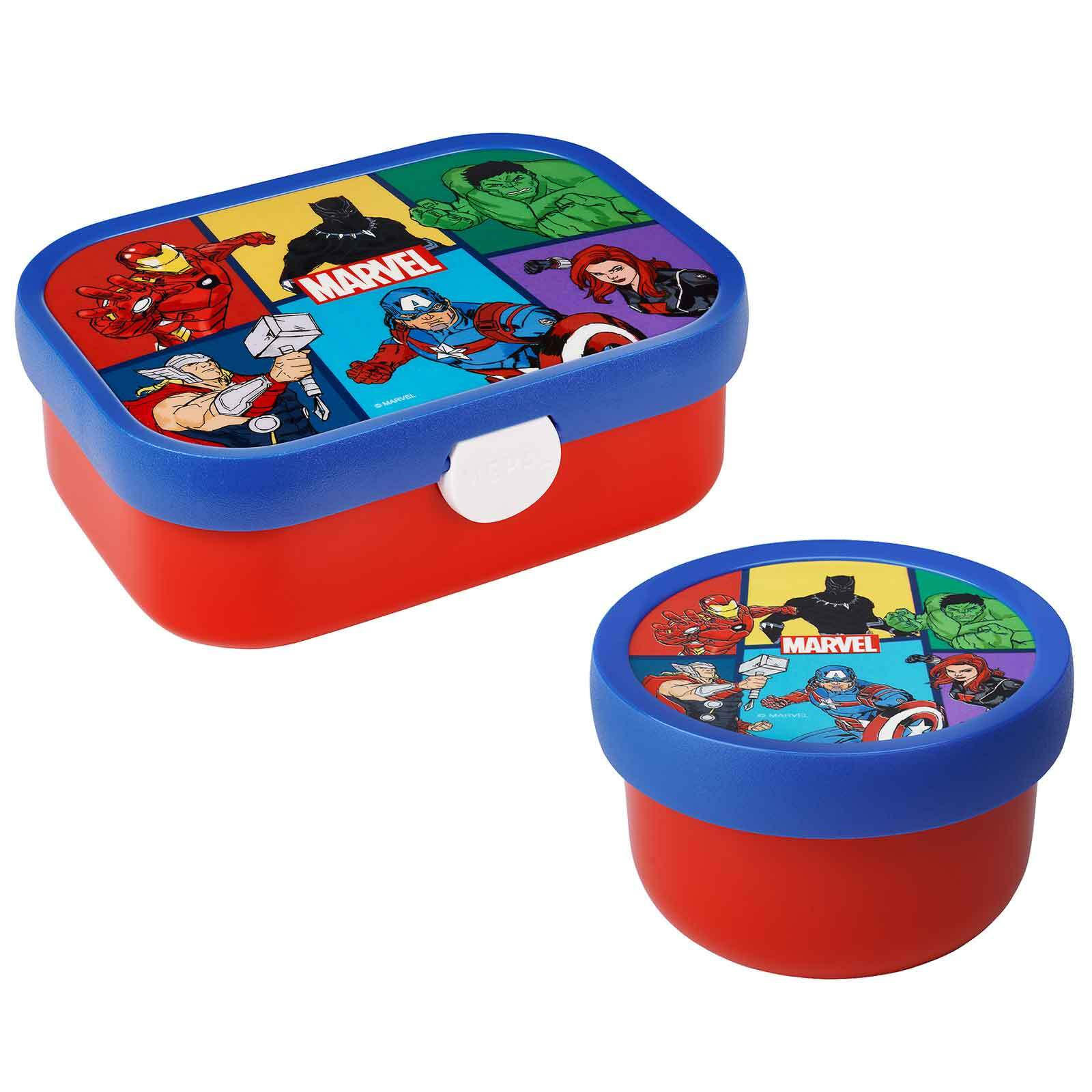 OBST- UND BENTOBOX AVENGERS Campus bunt 300 & 750 ml - Multicolor, Kunststoff (1/1/1cm) - Mepal