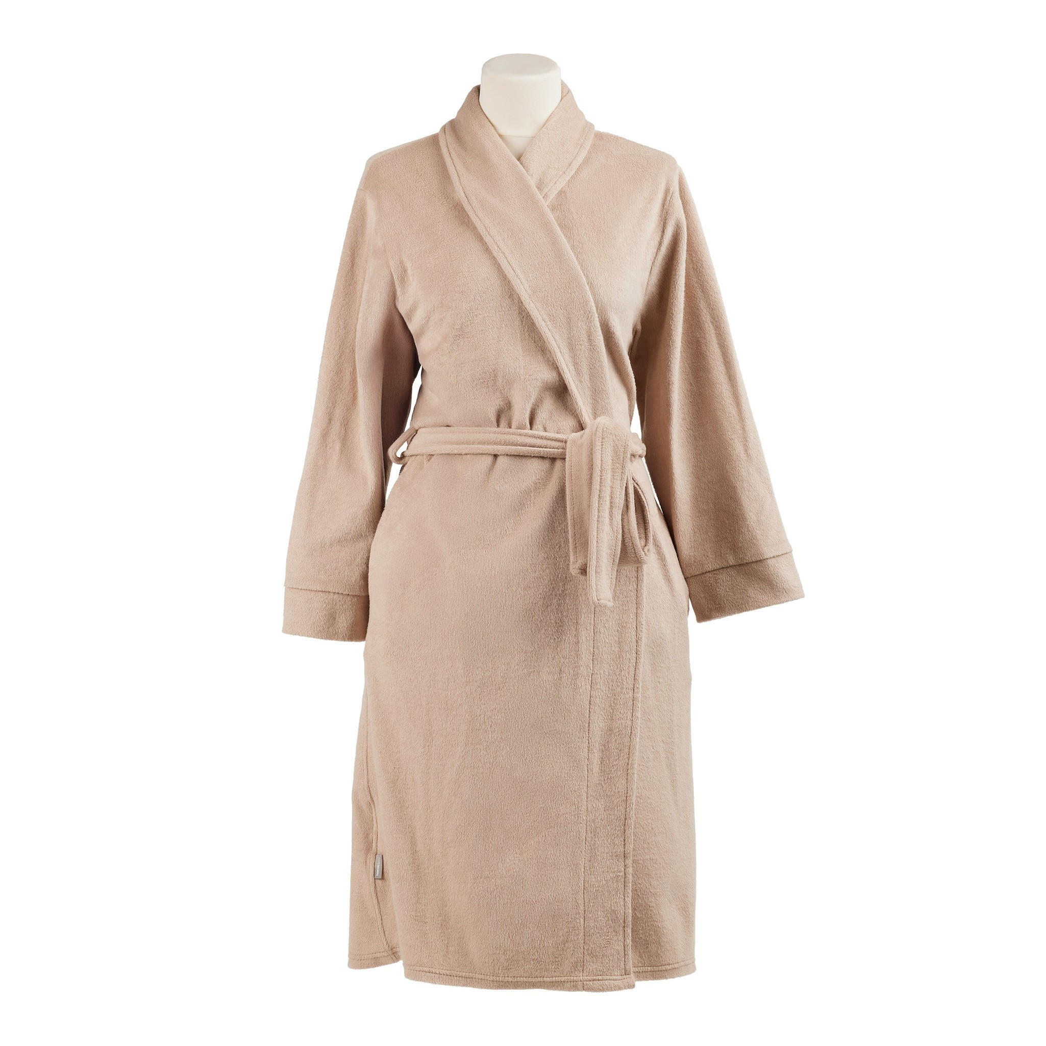 BADEMANTEL MIT BAUMWOLLE Polina - Beige, Textil (Einheitsgrößenull) - home&you