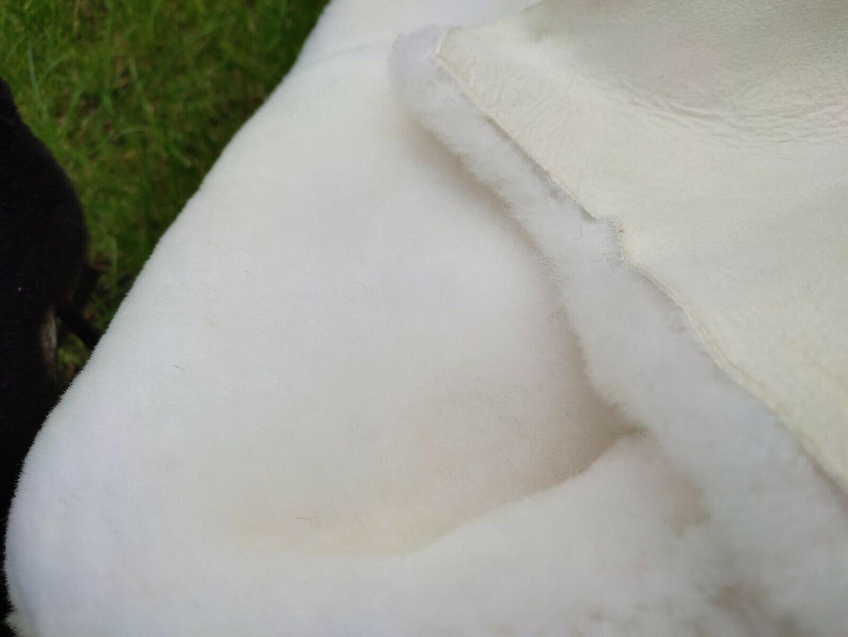 FELL Merino Schaffell Natur Weiß ca. 115 cm - Weiß, Fell (65/115cm) - Provellus