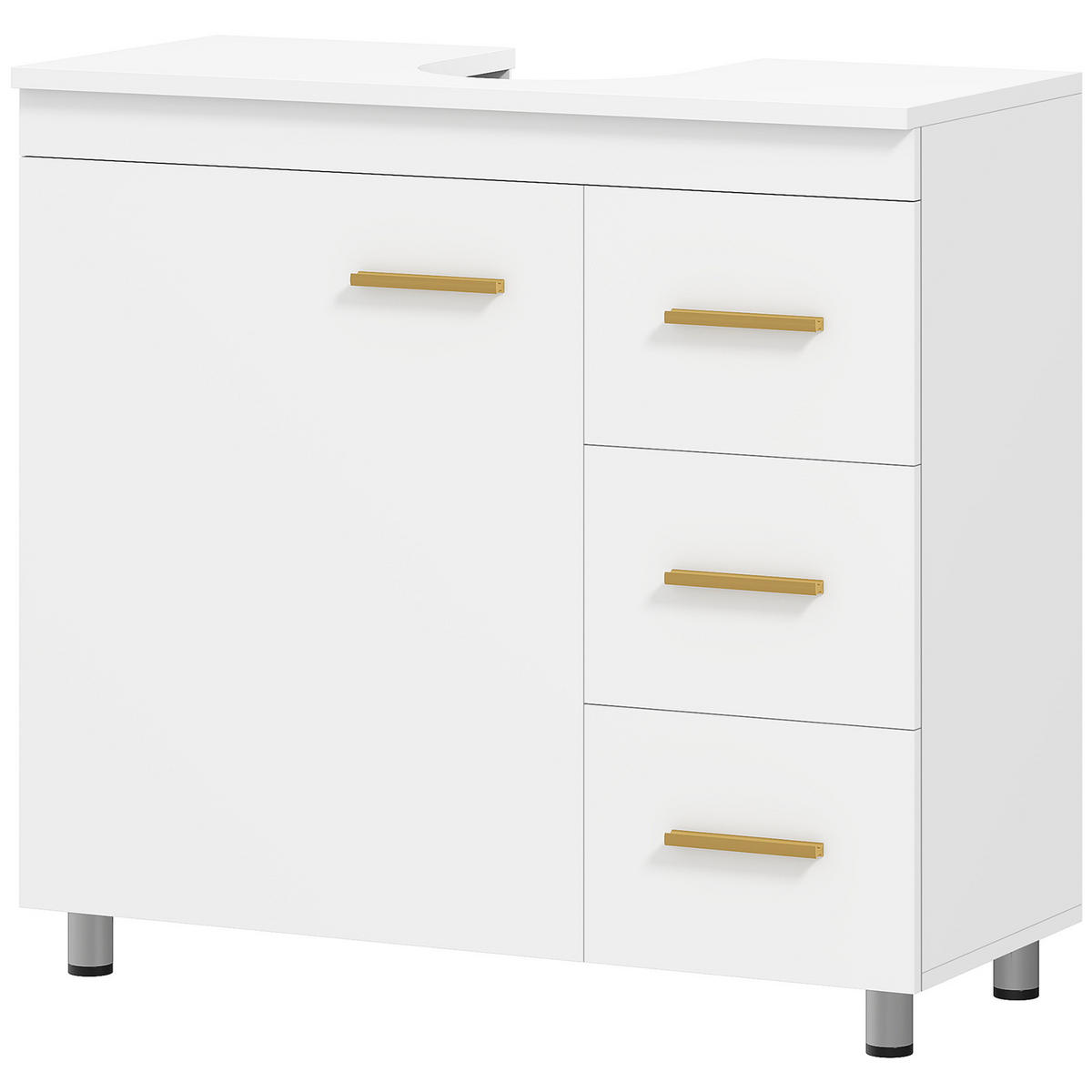 HÄNGESCHRANK Weiß 1 Stück - Weiß, Kunststoff (70/65/30cm) - GiPP
