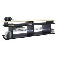 LOWBOARD Movie Platte des TV-Aufsatzes in Creme Hochglanz - Creme, Holzwerkstoff (138.5/39/37.5cm) - Vladon