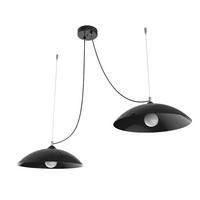 HÄNGELEUCHTE Dream X2 - Schwarz Hochglanz, Metall (40/40/9cm) - Lumicom