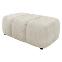POLSTERHOCKER Furyn Boucle - Schwarz/Naturfarben, Holzwerkstoff/Kunststoff (93/38/62cm) - MIRJAN24