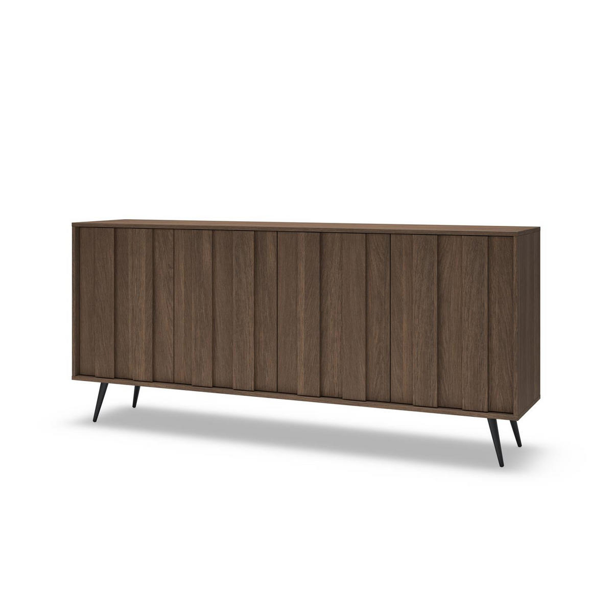 SIDEBOARD FARO, mit LED, Breites Kommode - Eichefarben, Holzwerkstoff (183/83/40cm) - Bettso