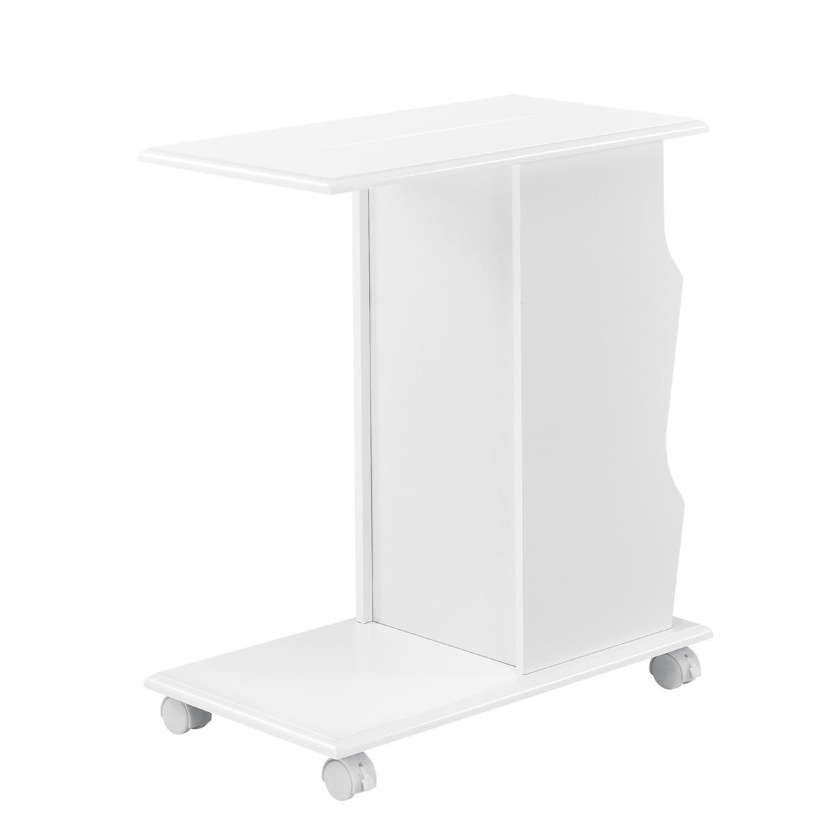 BEISTELLTISCH Kungälv - Weiß, Holzwerkstoff (30/53/63cm) - [en.casa]