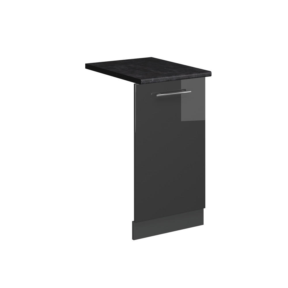 Vicco ČELNÍ PANEL MYČKY Fame-Line Antracitový vysoký lesk 45 cm , PD Antracit
