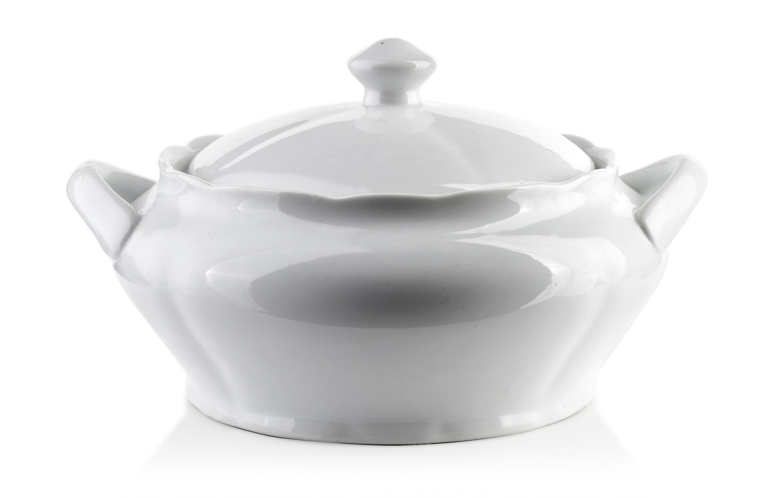 SUPPENTOPF Basic Weiß 26/23/15 cm Keramik - Weiß, Keramik (26cm) - Mondex