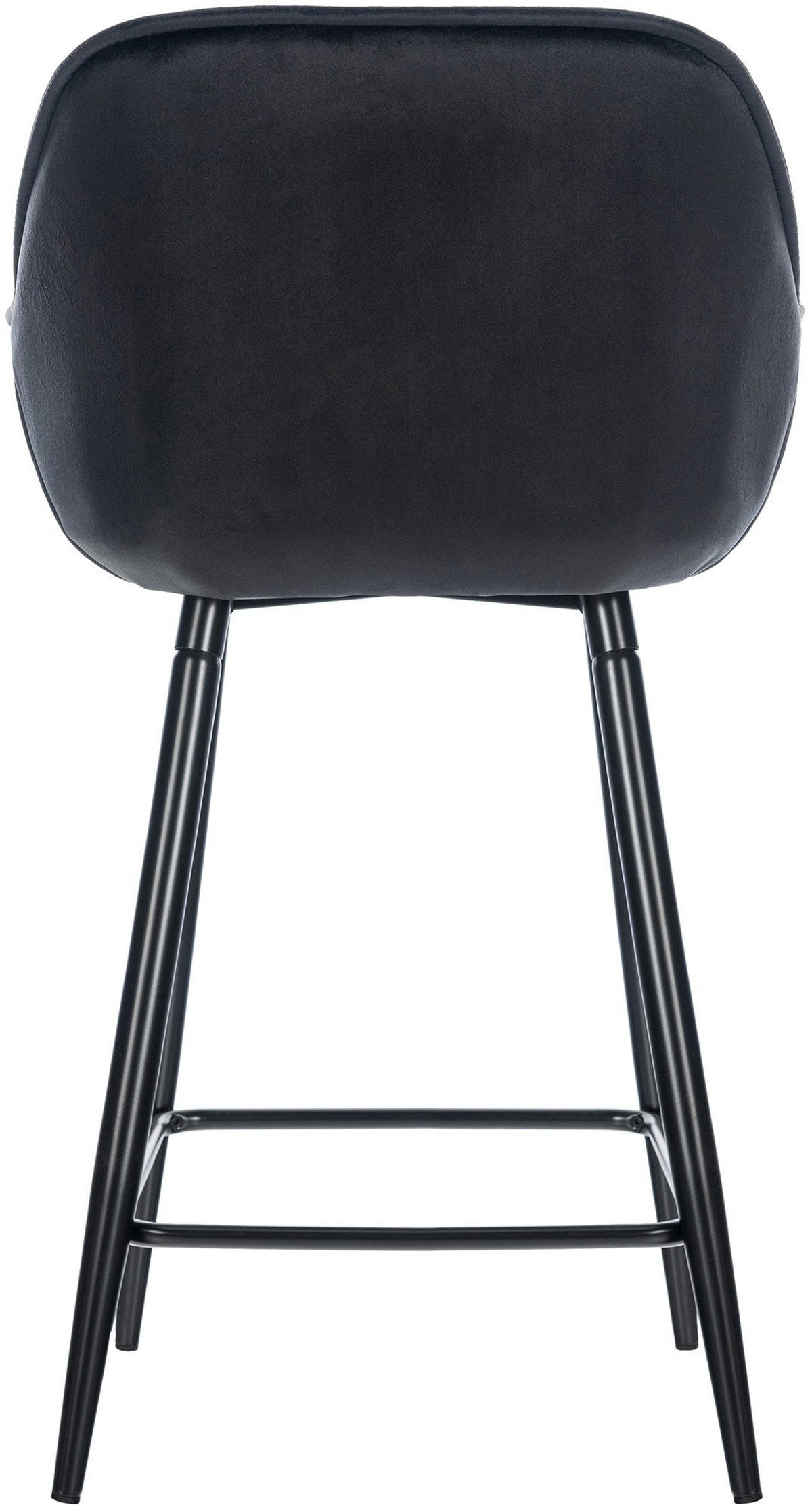 BARHOCKER Gibson 93,5x54x57,5 cm schwarz - Schwarz, Textil (54/93.5/57.5cm) - furnicato