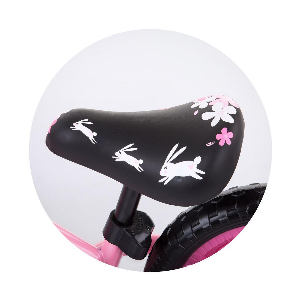 LAUFRAD Speed pink 12 Zoll, Gummigriff, Lenkstange Sitz höhenverstellbar - Pink, Metall (77/40/59cm) - Chipolino