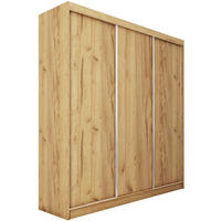 SCHWEBETÜRENSCHRANK Mario 240/216/61 eiche Artisan - Eiche Artisan, Holzwerkstoff (240/216/61cm) - Beautysofa