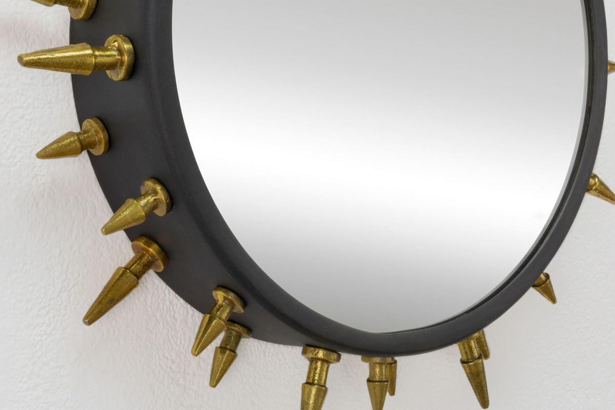 WANDSPIEGEL Gold 52/52 cm - Goldfarben, Metall (52/52/8cm) - KUNSTLOFT
