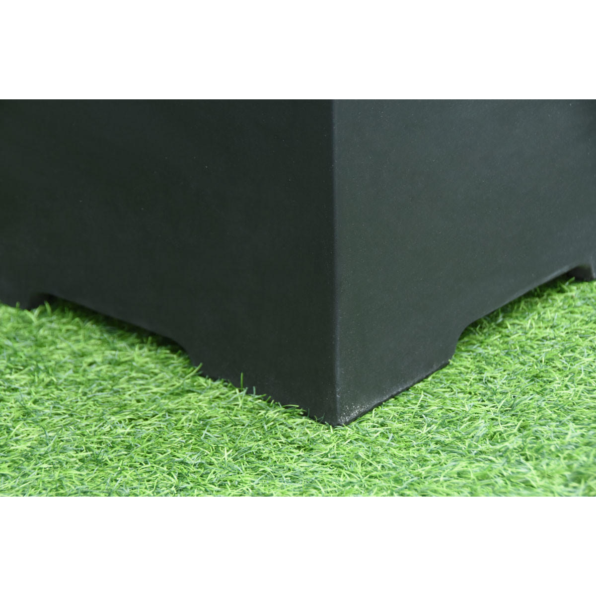 ABDECKUNG für 5 kg Gasflaschen in Beton-Optik schwarz - Schwarz, Stein (45/58/45cm) - Elementi