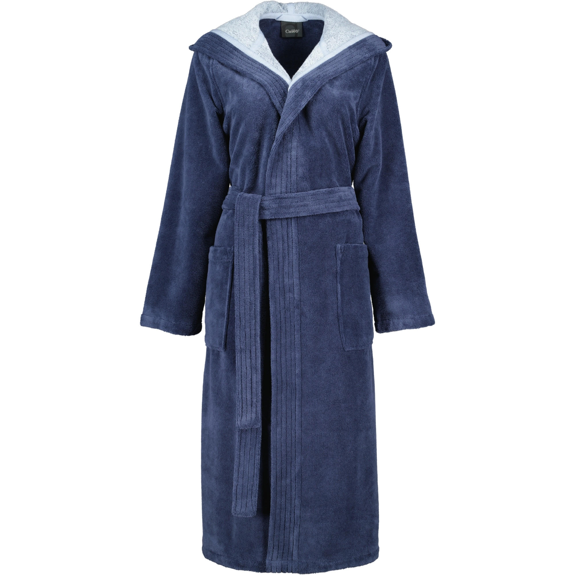 BADEMÄNTEL DAMEN KAPUZE 802 SEA - 10 - Blau, Textil (Mnull) - Cawoe