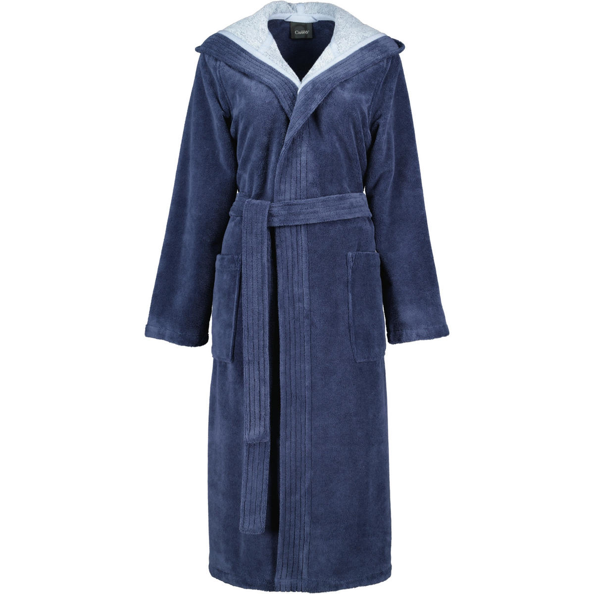 BADEMÄNTEL DAMEN KAPUZE 802 SEA - 10 - Blau, Textil (Snull) - Cawoe