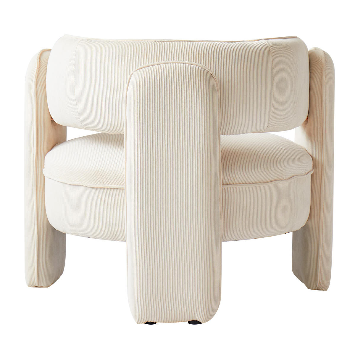 SESSEL Samt Beige - Beige, Textil (85/71/79cm) - Nordlys