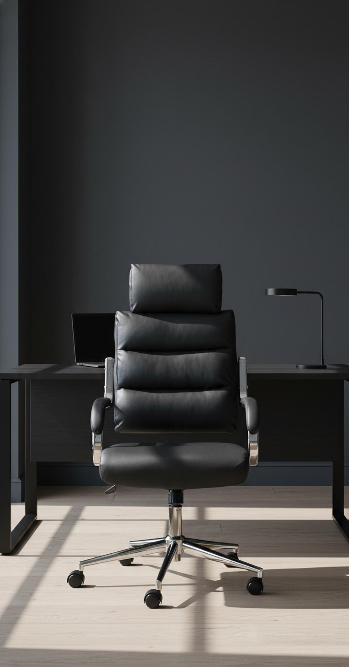 BÜROSTUHL Noxar schwarz - Chromfarben/Schwarz, Kunststoff/Metall (61/129/78cm) - TPFLiving