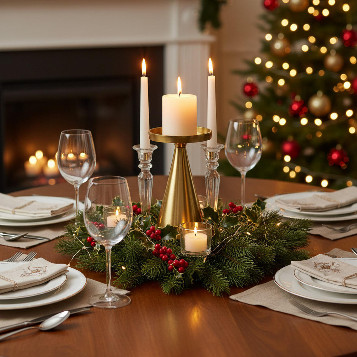 KERZENSTÄNDER Gold 17 cm - Goldfarben, Metall (10/17/10cm) - Home Styling Collection