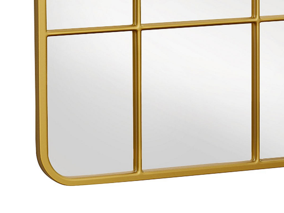 SPIEGEL Fenster-Optik - 60 x 140 cm - Metall - Goldfarben - SCIARA - Goldfarben, Metall (60/140/3cm) - Vente-Unique
