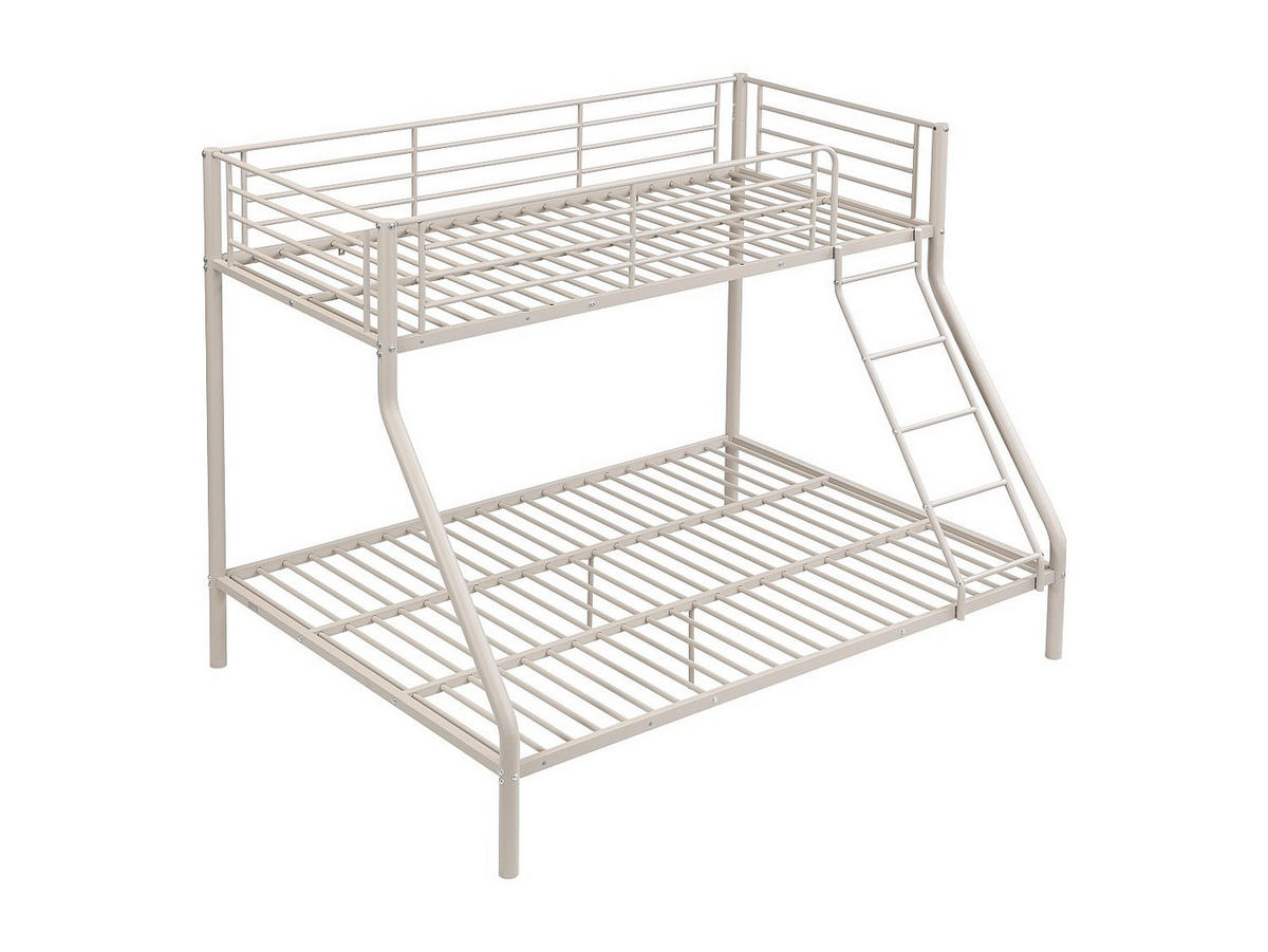 ETAGENBETT - 3 Personen - Metall - Beige - - Beige, Metall (90/190cm) - Vente-Unique