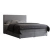 BOXBETT 160x200 cm mit Topper - Hellgrau, Holzwerkstoff/Textil (160/200cm) - Idohome