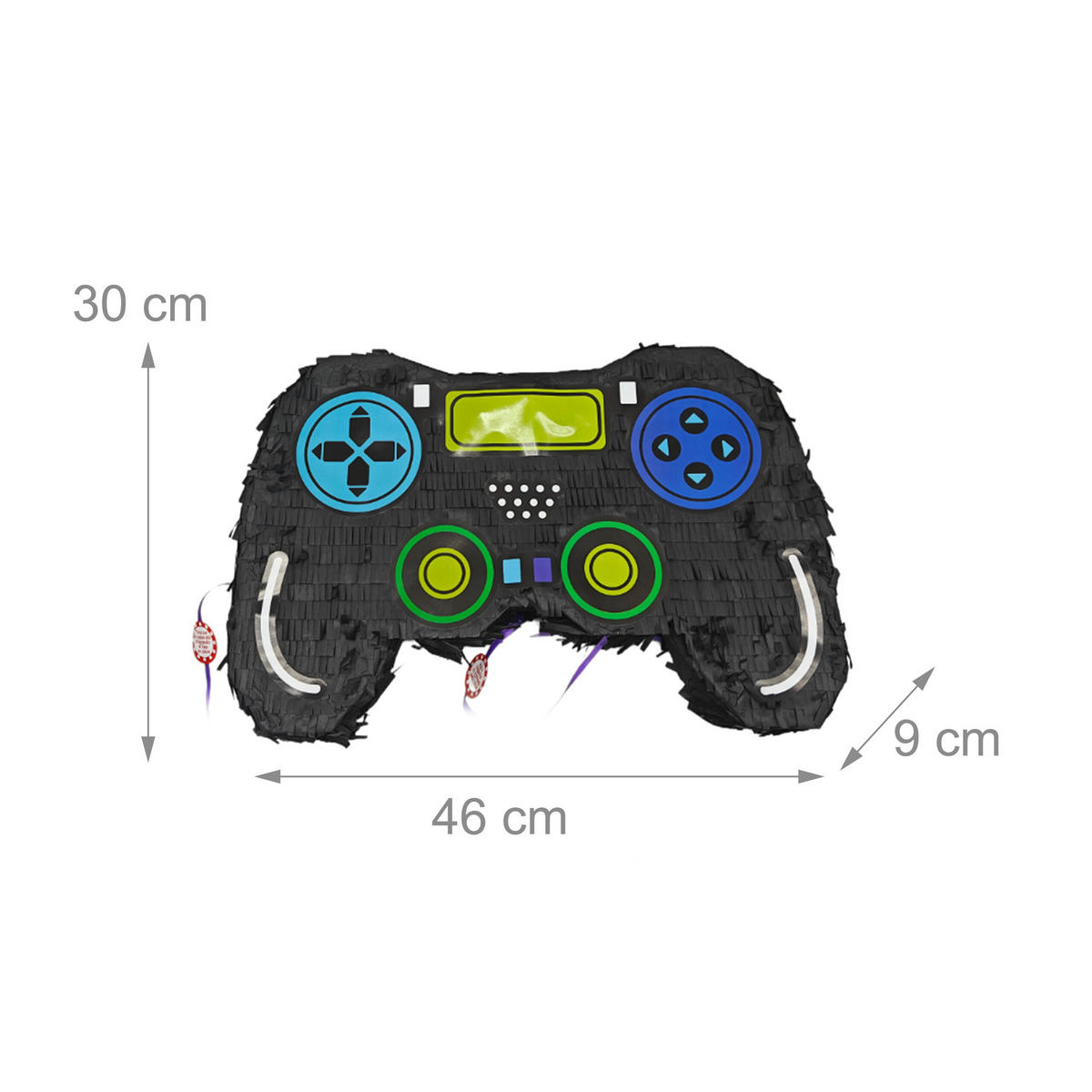 PINATA - Multicolor, Papier/Wellpappe (46/30/9cm) - Relaxdays