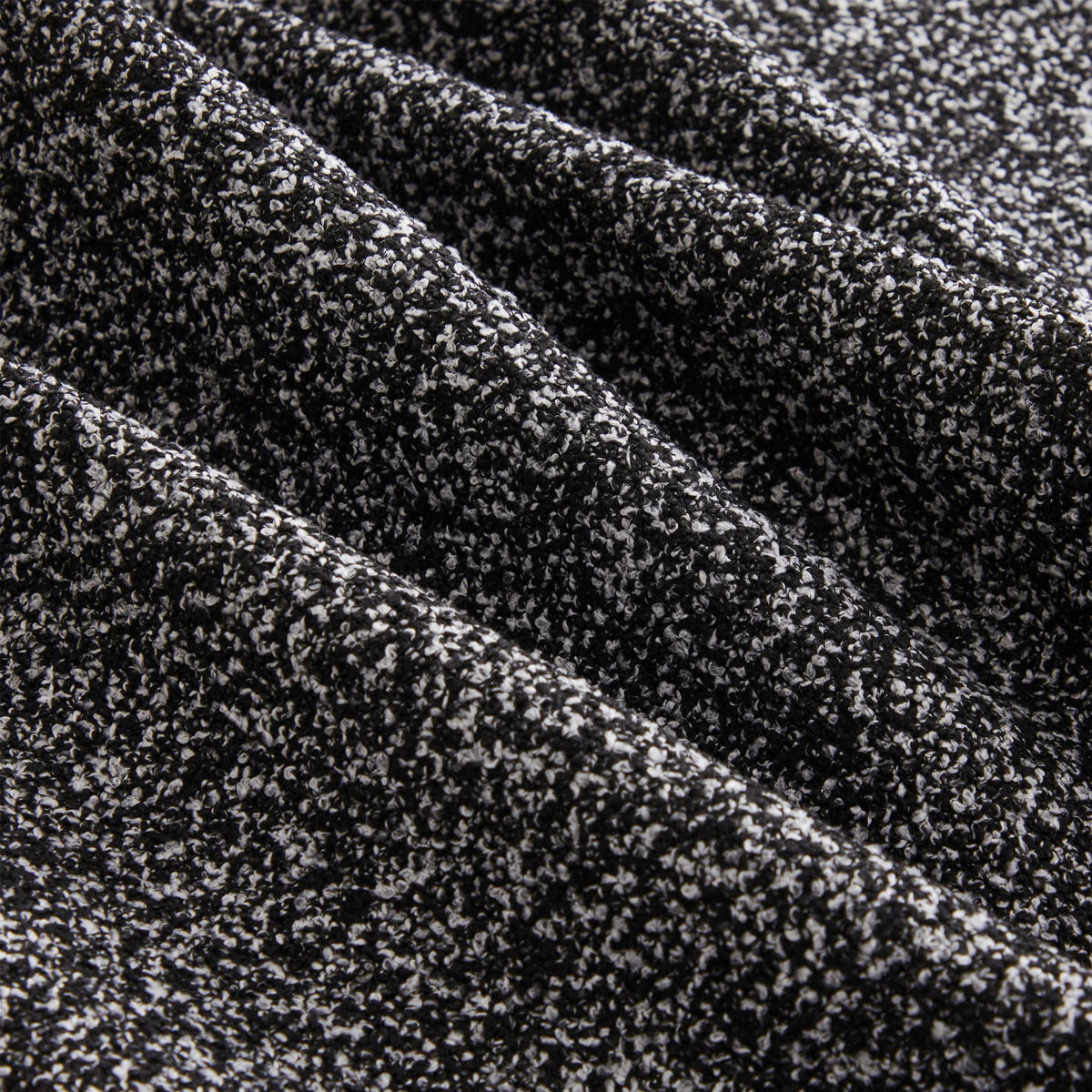 SCHLAFCOUCH aus Chenille in Grau Modulares Design & Ohne Montage - Schwarz, Textil (165/68/292cm) - Urban Meuble