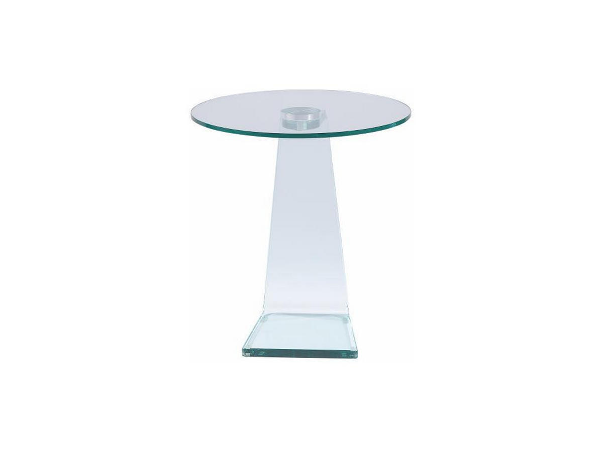 BEISTELLTISCH - Sicherheitsglas - ERVILA - Transparent, Glas (45/45/50cm) - Vente-Unique