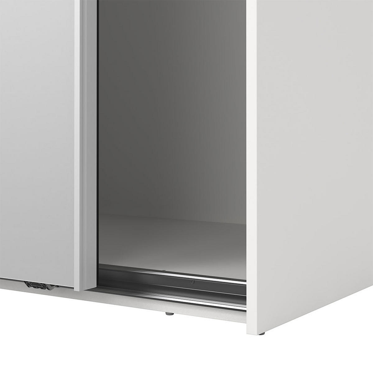 SCHIEBETÜRENSCHRANK, Como, Weiß, Holzwerkstoff, 179 x 67 x 221 cm - Weiß, Holzwerkstoff (179/221/67cm) - ebuy24